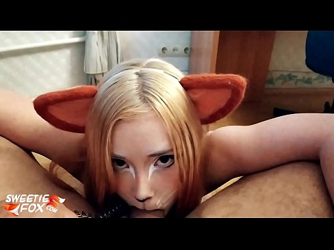 ❤️ Kitsune κατάποση κόκορας και σπέρμα στο στόμα της ❤️ Σεξ ❤
